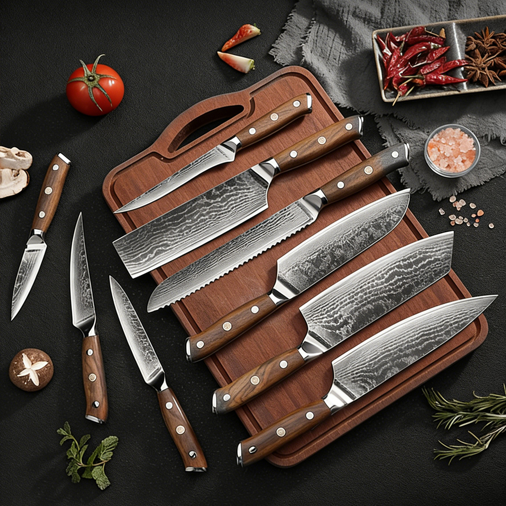Ultra Sharp Kitchen Knives for Cooking