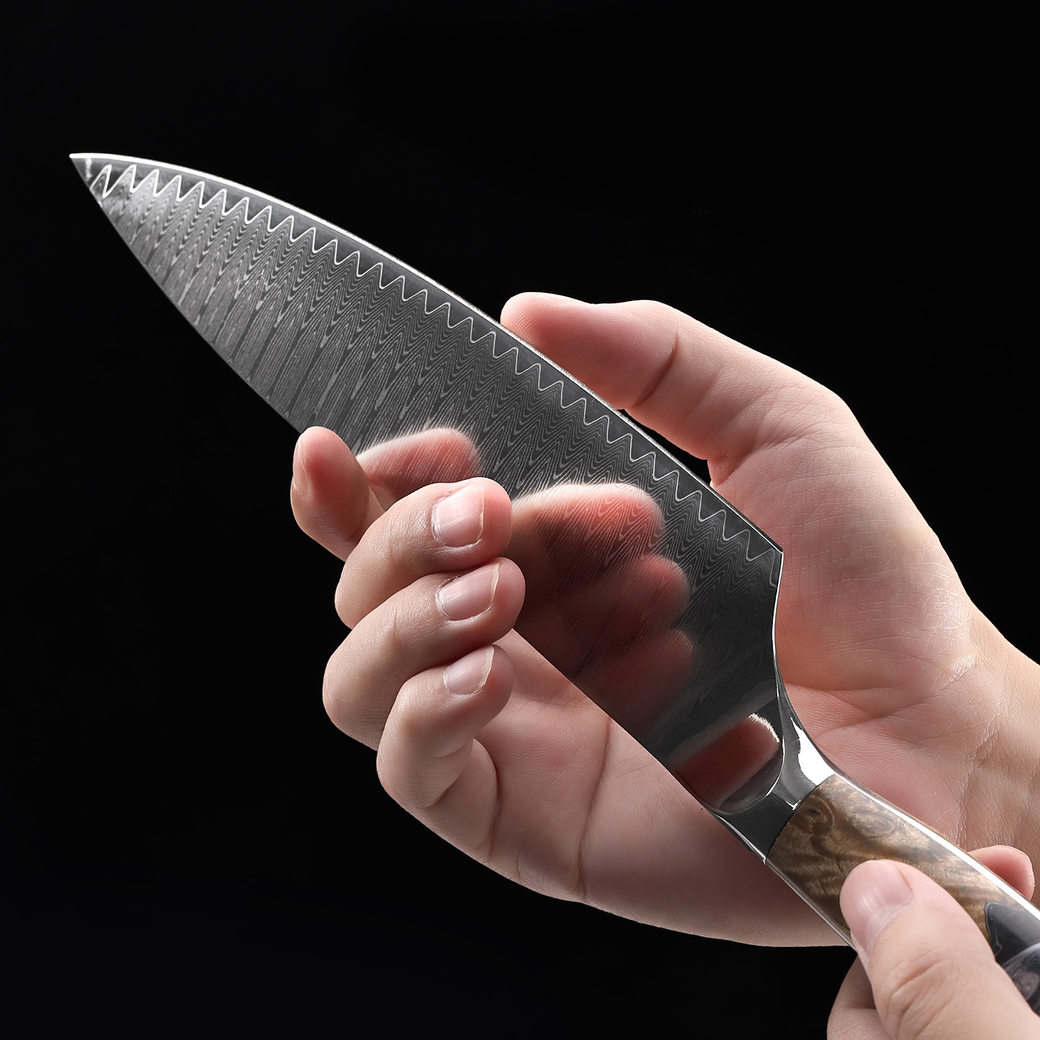 Superior High-carbon Damascus Knife Set