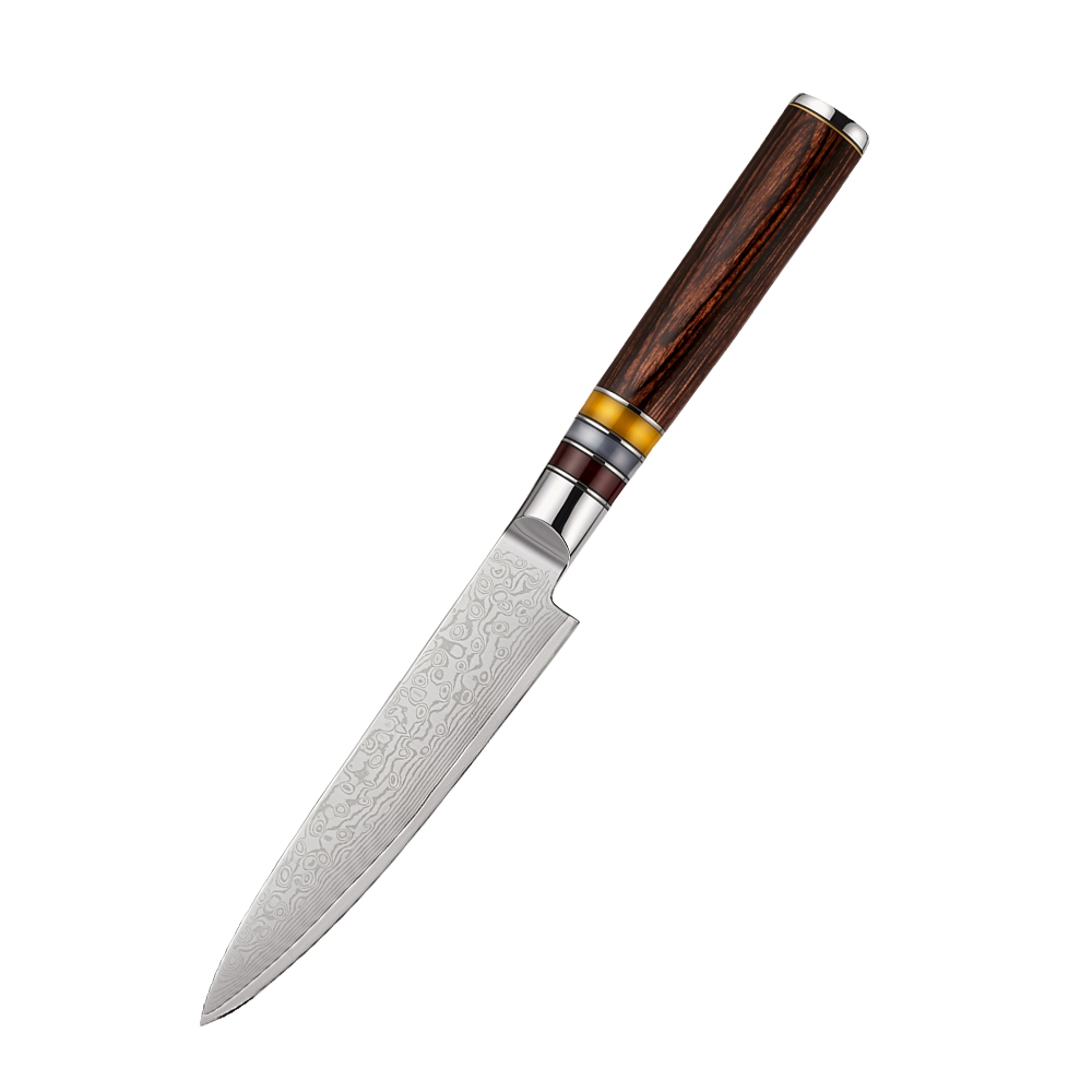 Kitchen Knife With Pakka Wood Handle