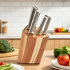 7 Slot Wooden Knife Holder for Countertop