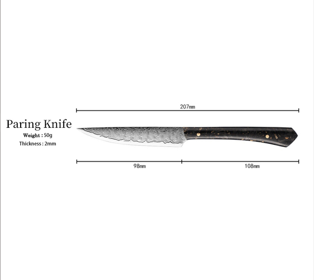 3.5 Inch Damascus Steel Paring Knife