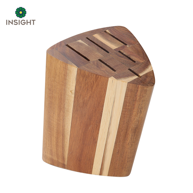 7 Slot Wooden Knife Holder for Countertop