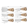Stainless Steel Gold Cheese Tool Set 