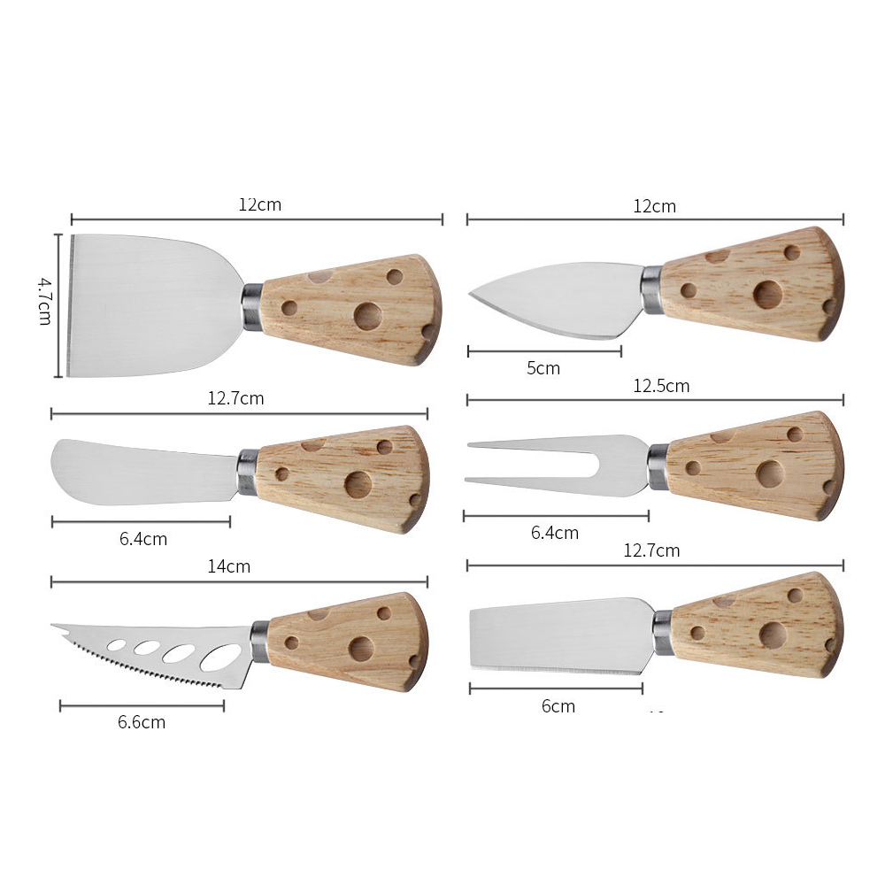 Stainless Steel Gold Cheese Tool Set 