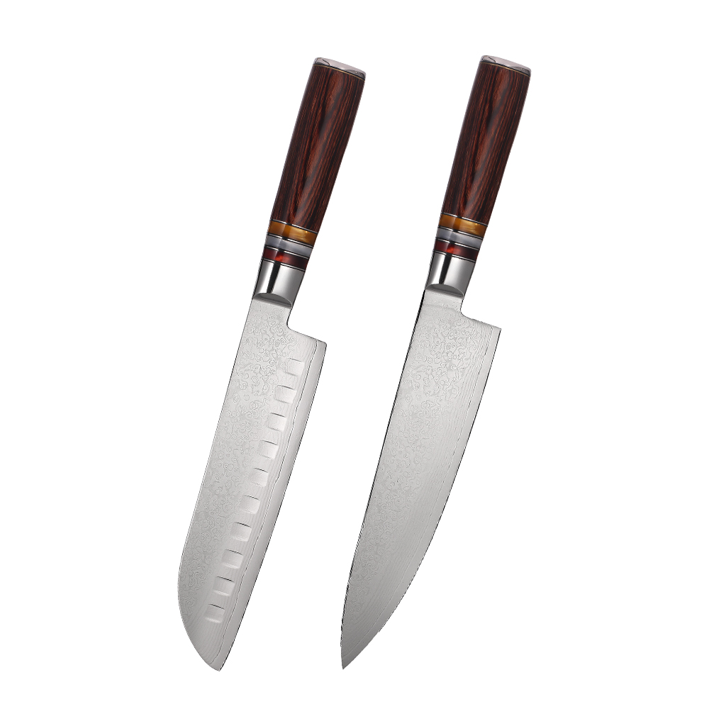 Kitchen Knife With Pakka Wood Handle
