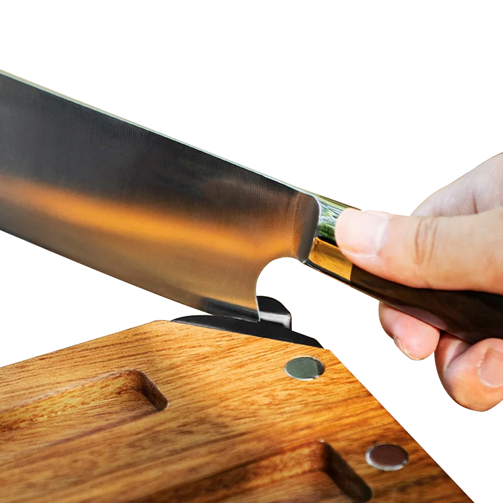 Set tagliere e coltello da campeggio magnetico