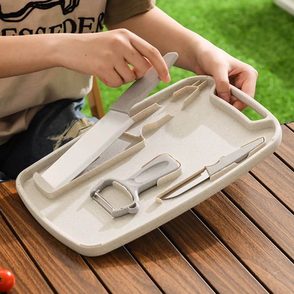 Outdoor Santoku Knife Set