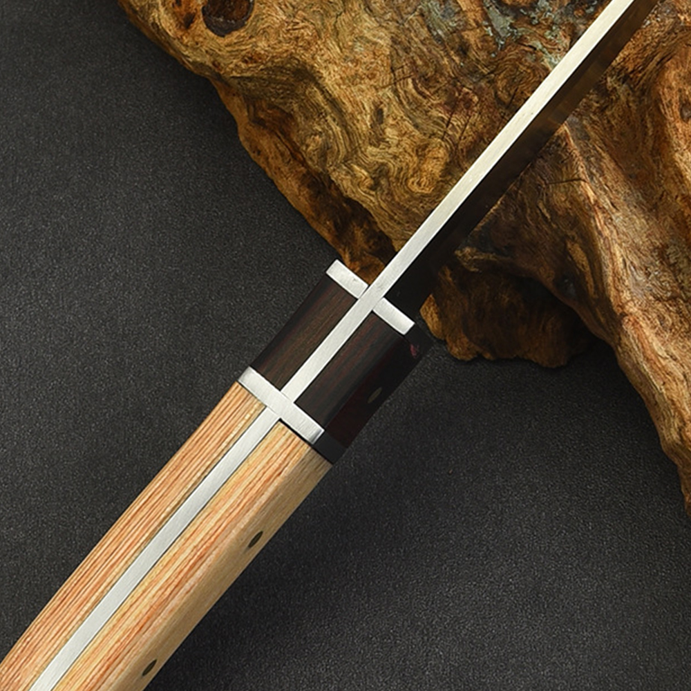 Outdoor Knife with Wooden Handle