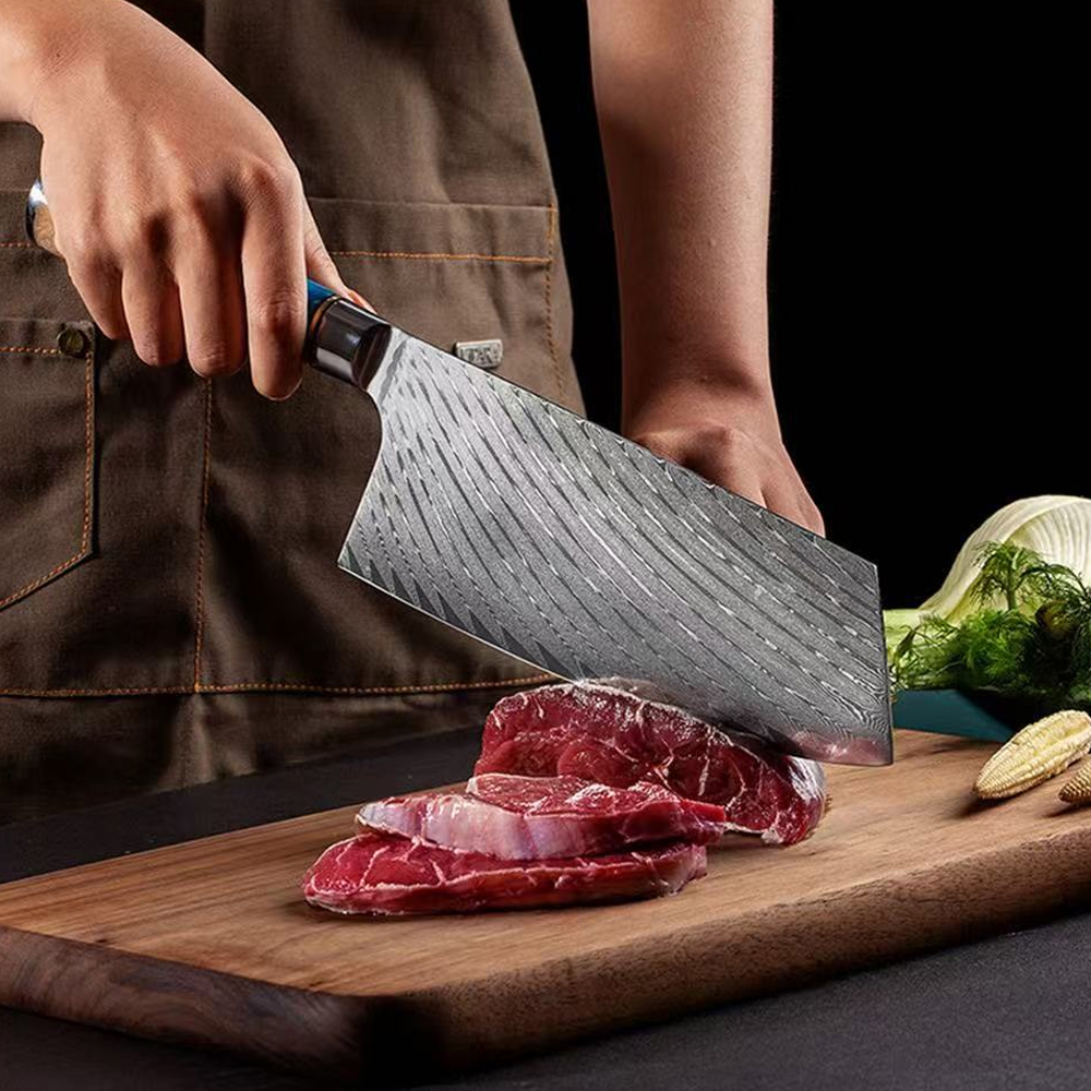 Damascus Steel Knives Set
