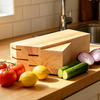 Rubber Wood Universal Knife Block