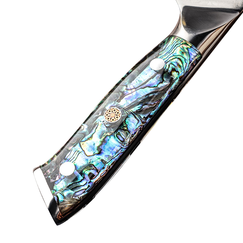 Damascus Cleaver Knife in Japanese Steel