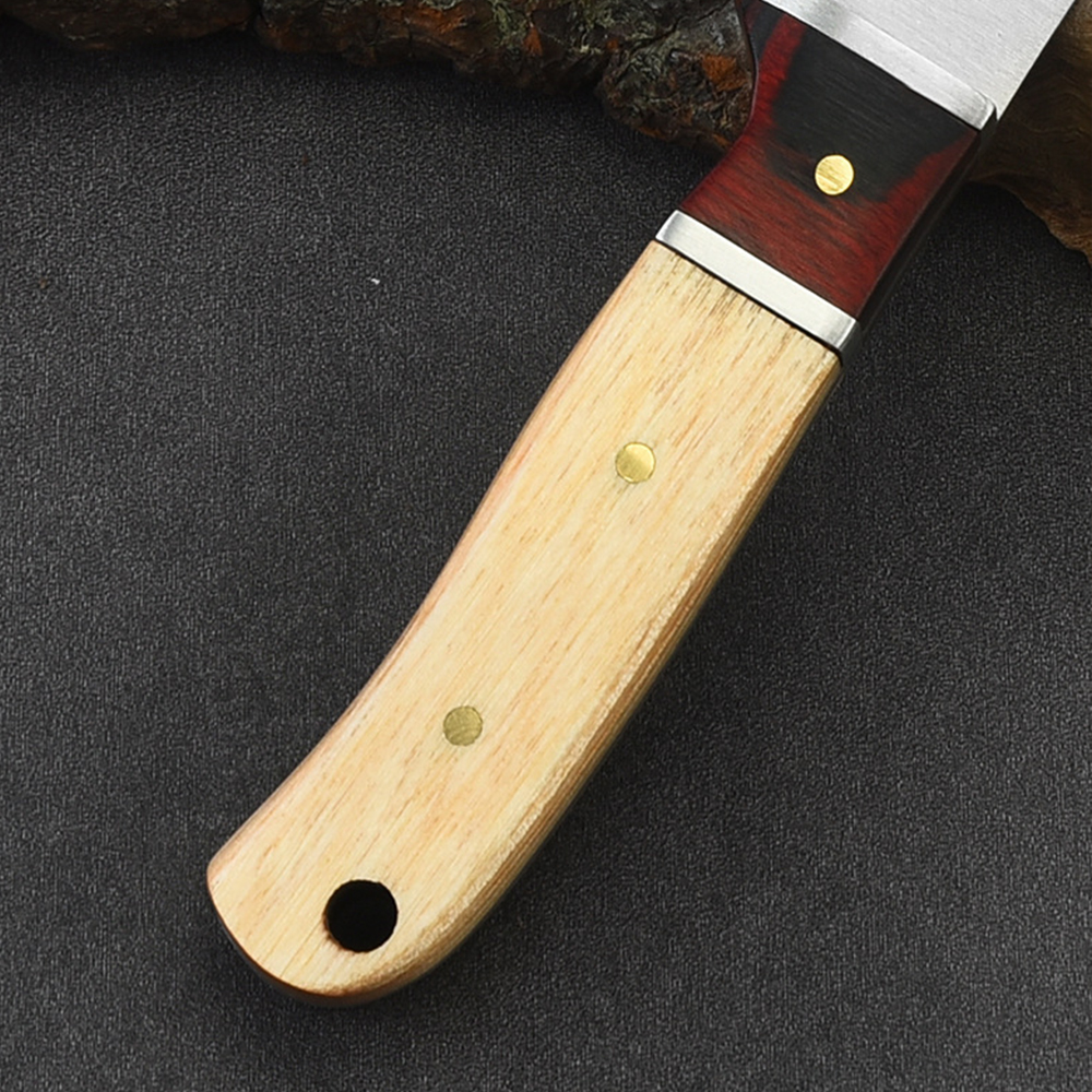 Outdoor Knife with Wooden Handle