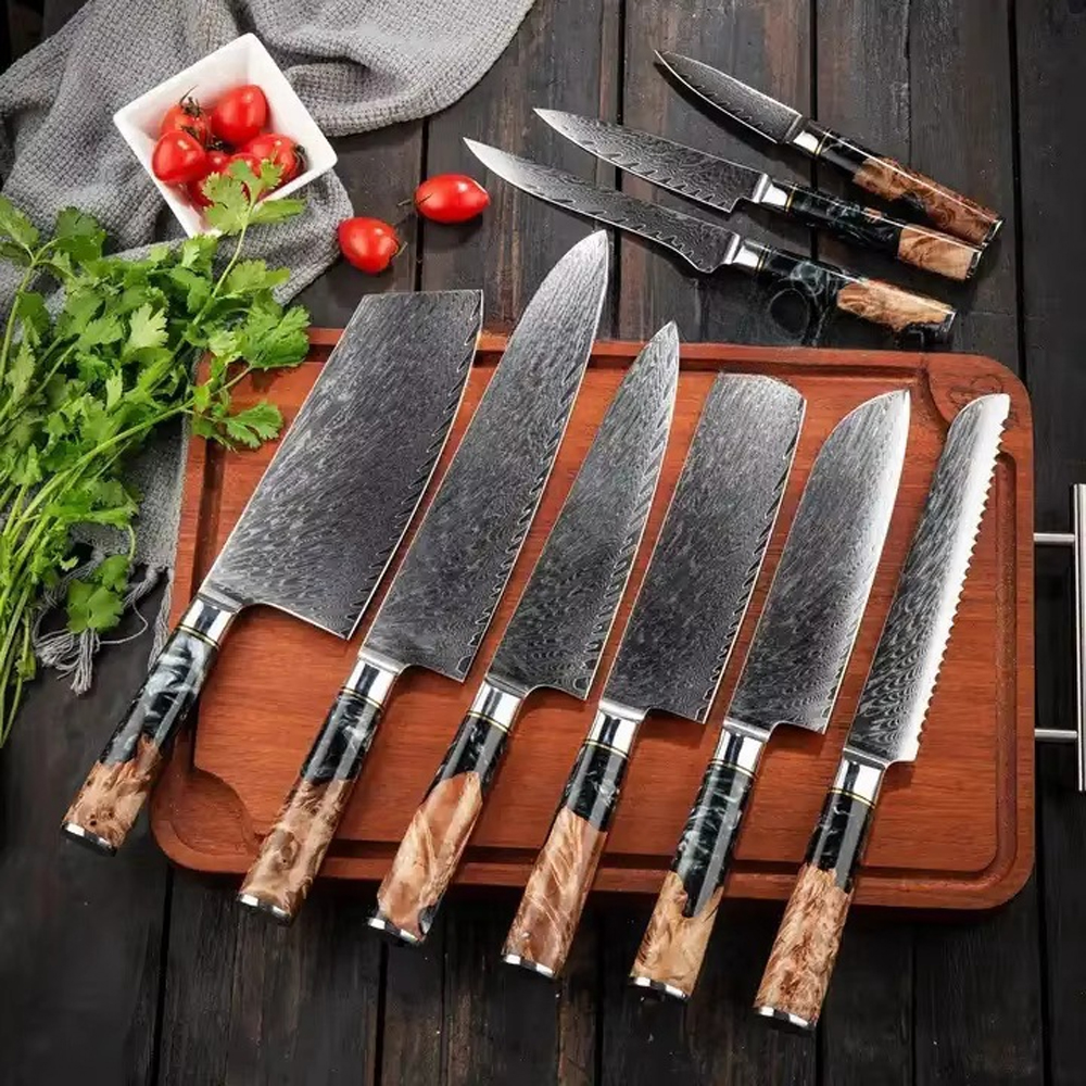 Knives Set with Resin Handle