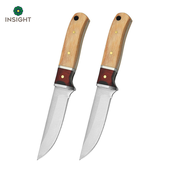 Outdoor Knife with Wooden Handle