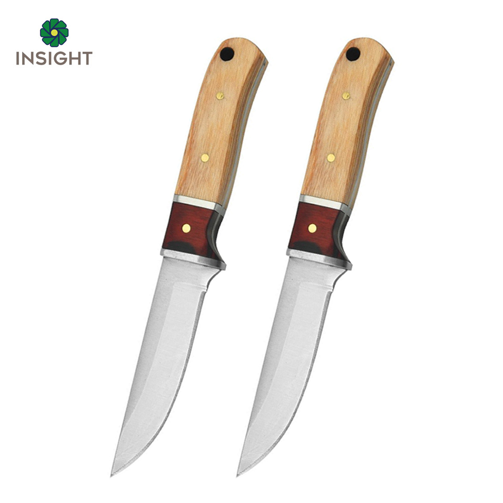 Outdoor Knife with Wooden Handle