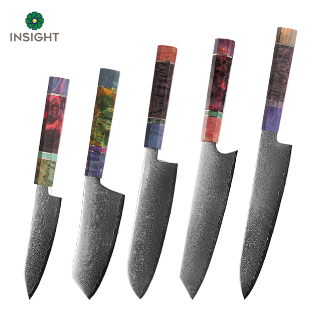 Professional Kitchen Knife with Damascus Steel Blades