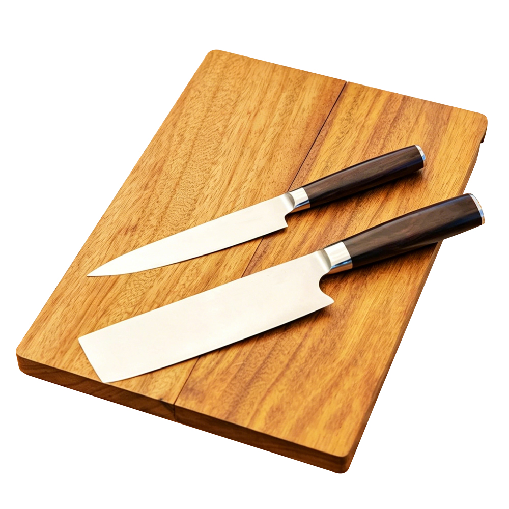 Set tagliere e coltello da campeggio magnetico