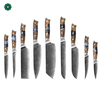 Superior High-carbon Damascus Knife Set