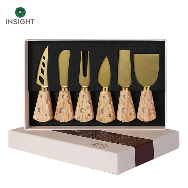 Stainless Steel Gold Cheese Tool Set 