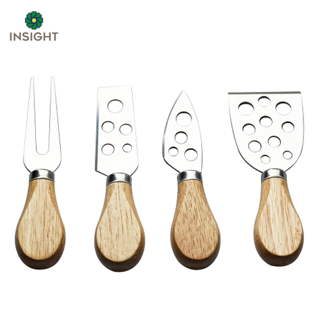 Wood Handle Butter Knives For Cheese Kit