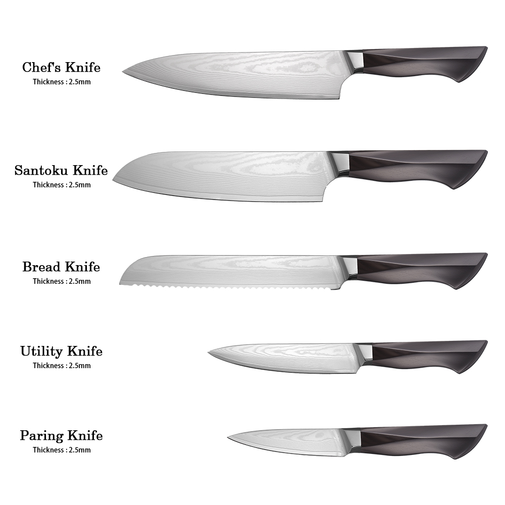 Damascus Knife Set DM2026-12